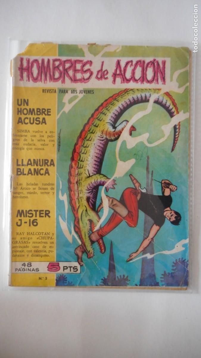 Tebeos: HOMBRES DE ACCI&Oacute;N N&ordm; 3 / C-21 - Foto 1