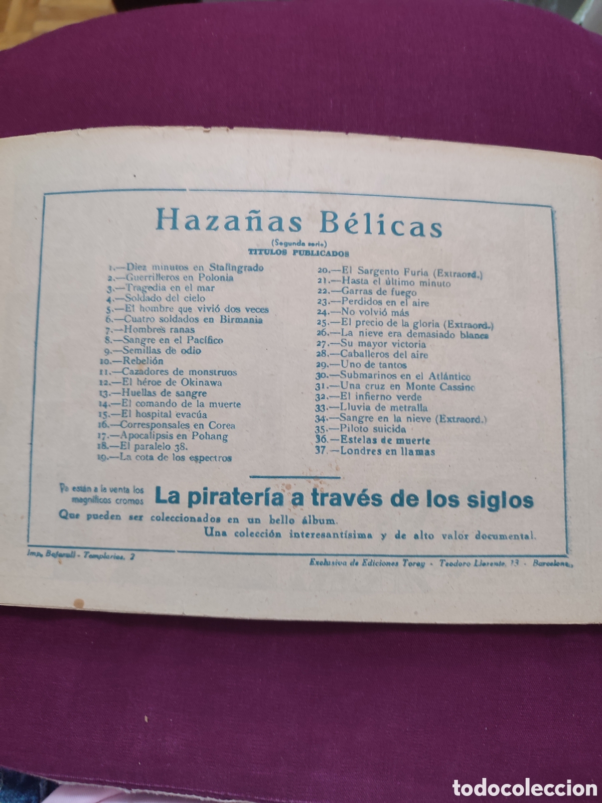 Tebeos: Haza&ntilde;as b&eacute;licas 1,50 pts n&uacute;m 37 - Foto 2