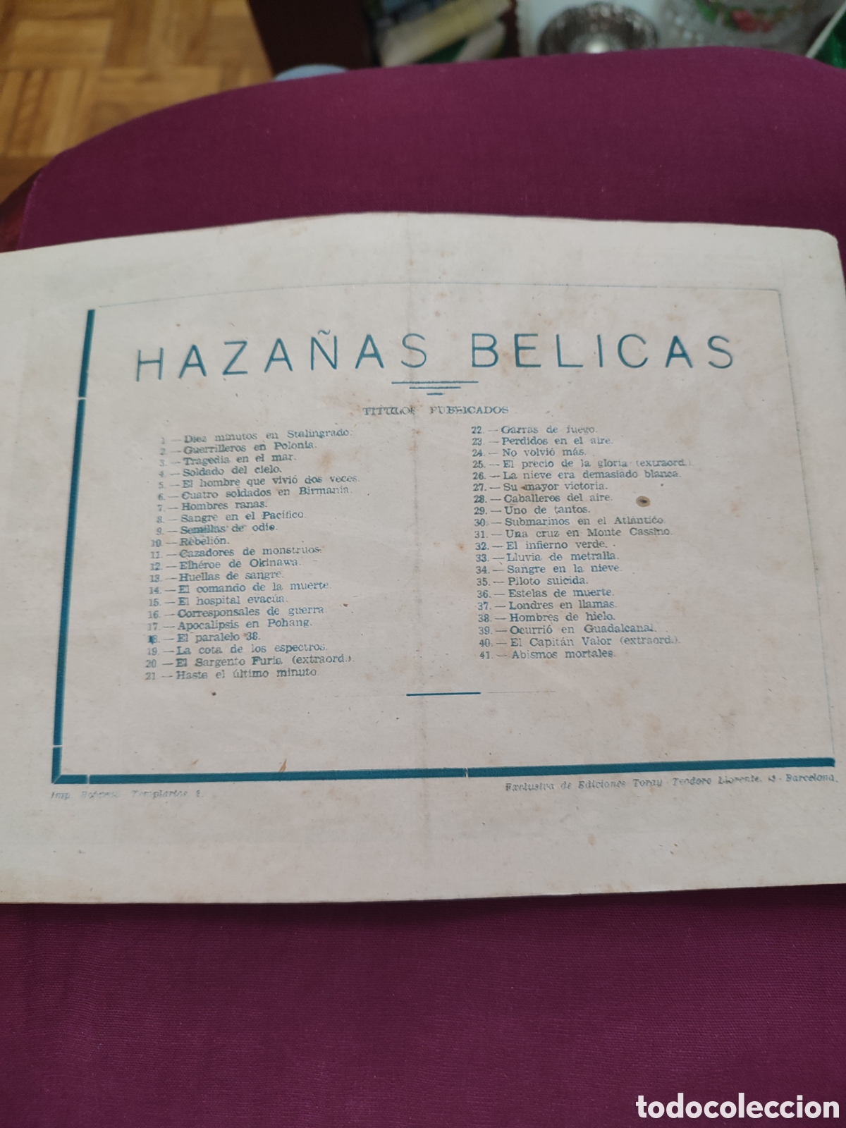 Tebeos: Haza&ntilde;as b&eacute;licas 1,50 pts n&uacute;m 41 - Foto 2