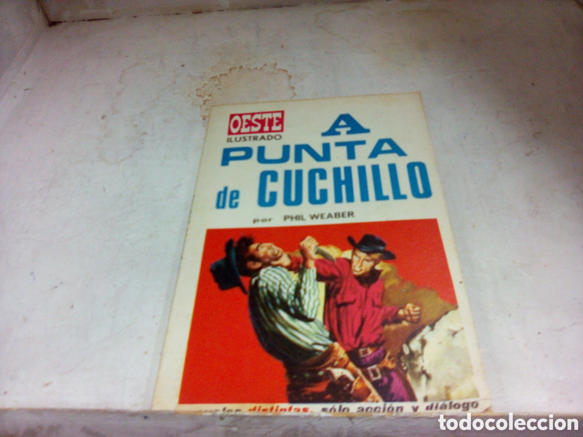 Tebeos: Novela del oeste. A punta de cuchillo por Phil Weaber. - Foto 1