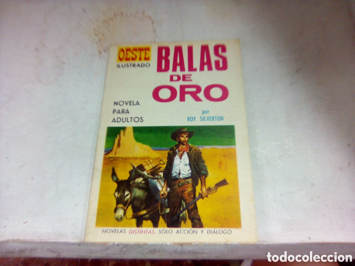 Tebeos: Novela del oeste. Balas de oro por Roy Silverton. - Foto 1