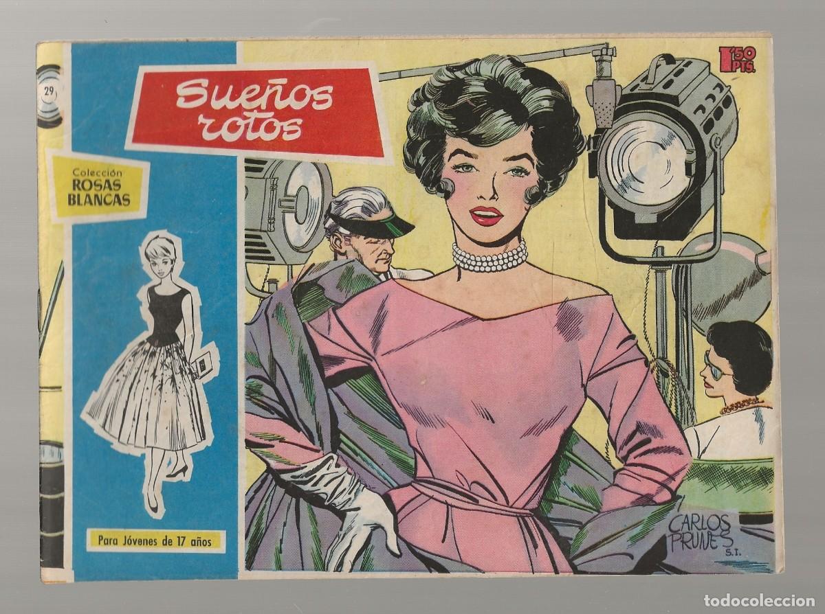 Tebeos: ROSAS BLANCAS N&ordm; 29 - SUE&Ntilde;OS ROTOS - TORAY 1958 - Foto 1