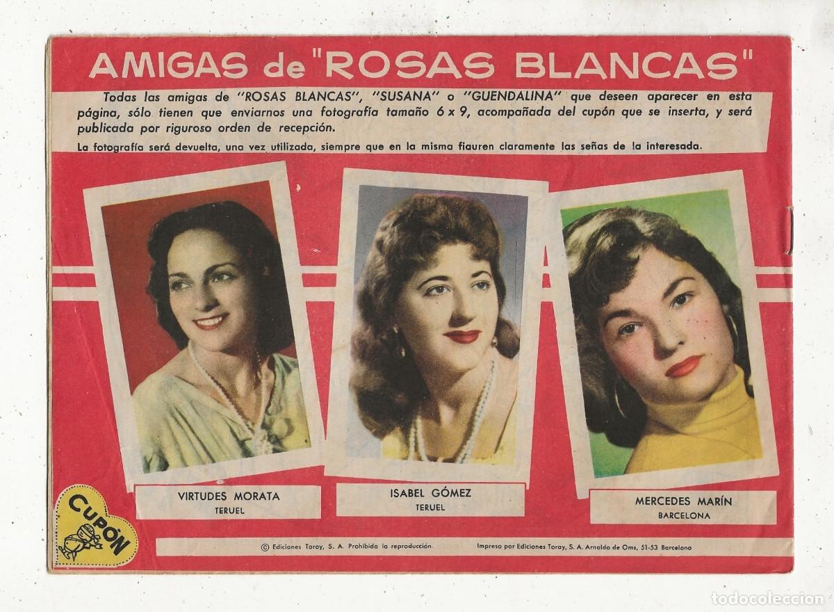Tebeos: ROSAS BLANCAS N&ordm; 75 - ENSUE&Ntilde;OS - TORAY 1958 - Foto 2