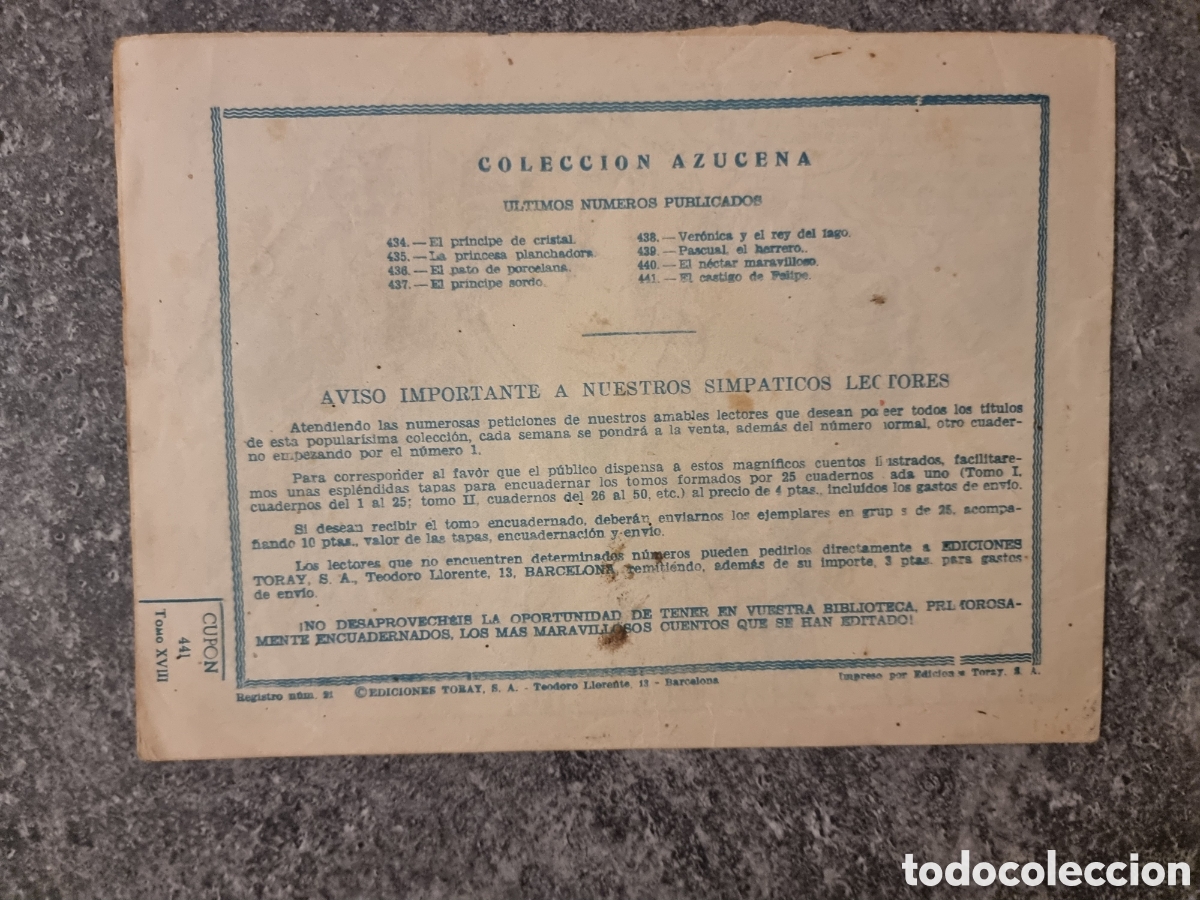 Tebeos: 11 CUENTOS AZUCENA - EDICIONES TORAY. - Foto 3