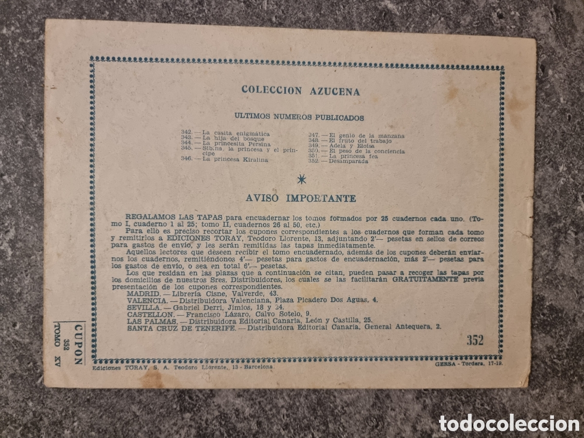 Tebeos: 11 CUENTOS AZUCENA - EDICIONES TORAY. - Foto 6