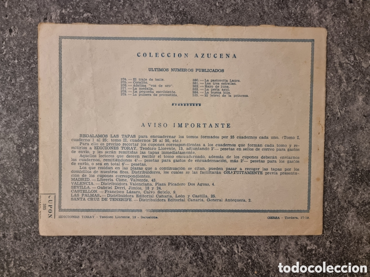 Tebeos: 11 CUENTOS AZUCENA - EDICIONES TORAY. - Foto 23