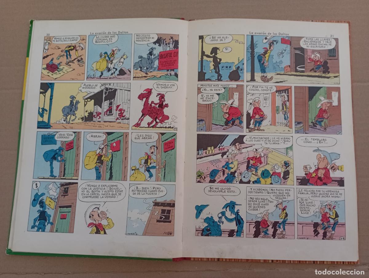 Tebeos: LUCKY LUKE - LA EVASI&Oacute;N DE LOS DALTON - EDICIONES TORAY 1969 - Foto 11