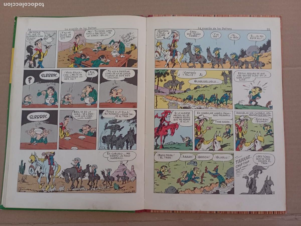 Tebeos: LUCKY LUKE - LA EVASI&Oacute;N DE LOS DALTON - EDICIONES TORAY 1969 - Foto 13