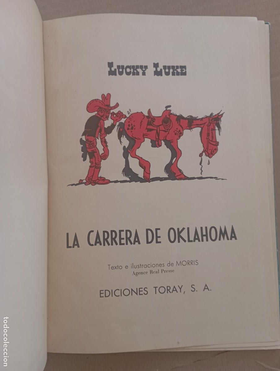 Tebeos: LUCKY LUKE - LA CARRERA DE OKLAHOMA - EDICIONES TORAY 1964 - Foto 6