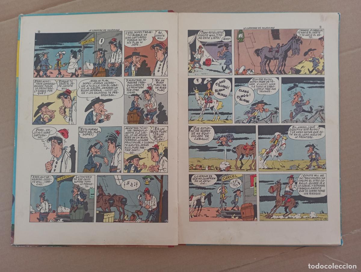 Tebeos: LUCKY LUKE - LA CARRERA DE OKLAHOMA - EDICIONES TORAY 1964 - Foto 8