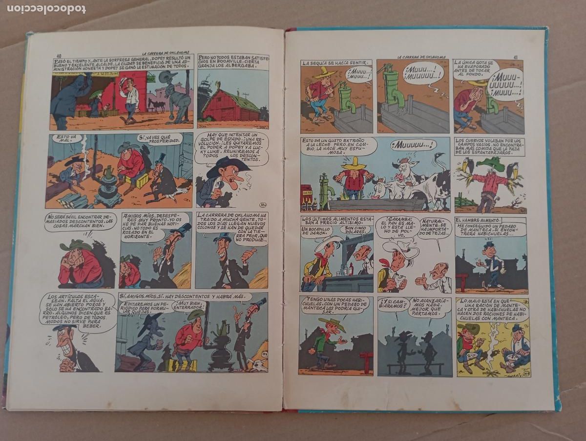 Tebeos: LUCKY LUKE - LA CARRERA DE OKLAHOMA - EDICIONES TORAY 1964 - Foto 12