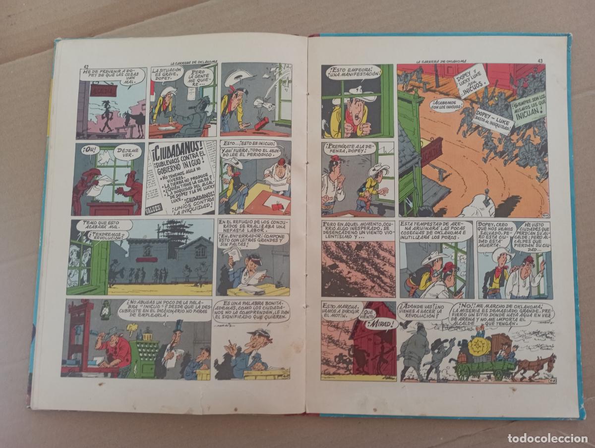 Tebeos: LUCKY LUKE - LA CARRERA DE OKLAHOMA - EDICIONES TORAY 1964 - Foto 13