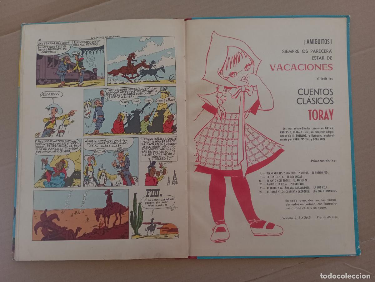Tebeos: LUCKY LUKE - LA CARRERA DE OKLAHOMA - EDICIONES TORAY 1964 - Foto 14