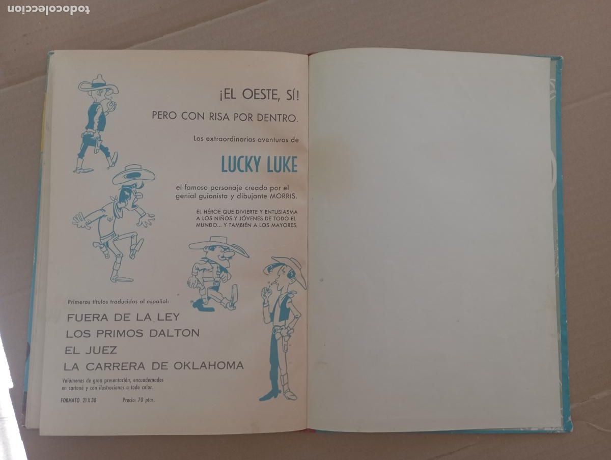 Tebeos: LUCKY LUKE - LA CARRERA DE OKLAHOMA - EDICIONES TORAY 1964 - Foto 15