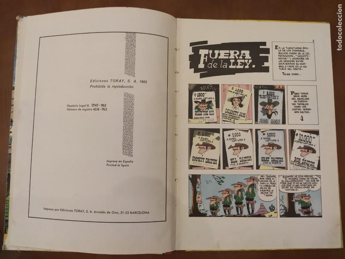 Tebeos: LUCKY LUKE FUERA DE LEY 1963 EDICIONES TORAY - Foto 8