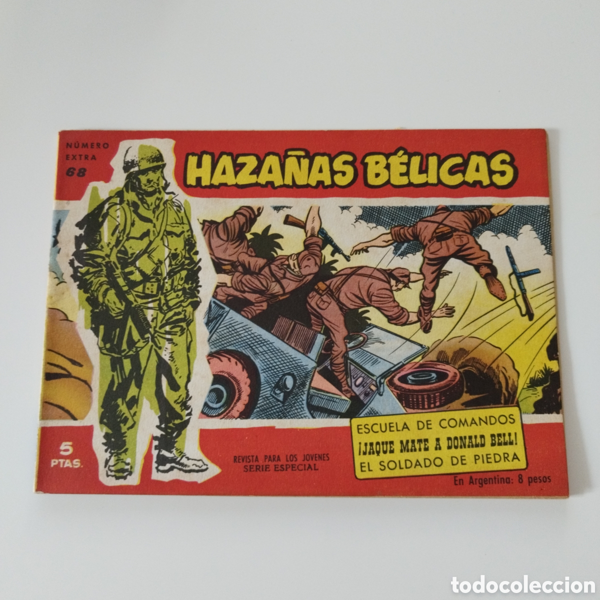 Tebeos: HAZA&Ntilde;AS BELICAS / # 68 / NUMERO EXTRA / ESCUELA DE COMANDOS / ED. TORAY