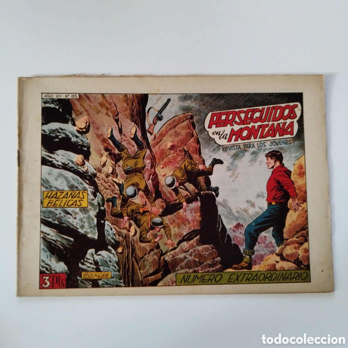 Tebeos: HAZA&Ntilde;AS BELICAS / # 185 / PERSEGUIDOS EN LA MONTA&Ntilde;A / 1950 / TORAY / NUMERO EXTRA