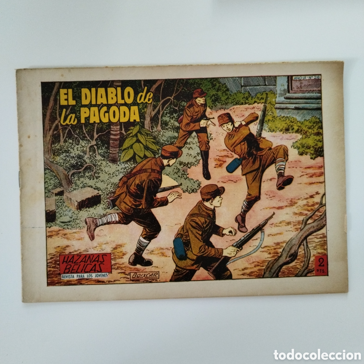 Tebeos: HAZA&Ntilde;AS BELICAS / # 218 / EL DIABLO DE LA PAGODA / 1950 / TORAY /