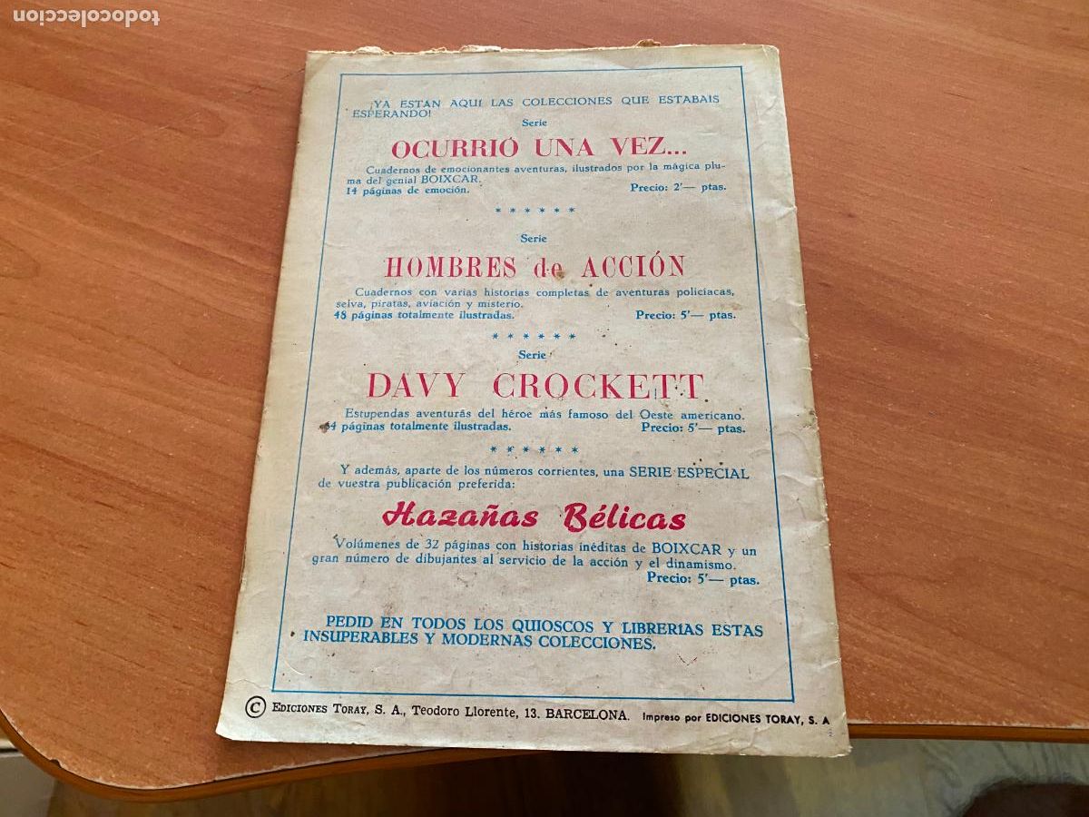 Tebeos: HOMBRES DE ACCION N&ordm; 5 (ORIGINAL TORAY) (COM12) - Foto 2