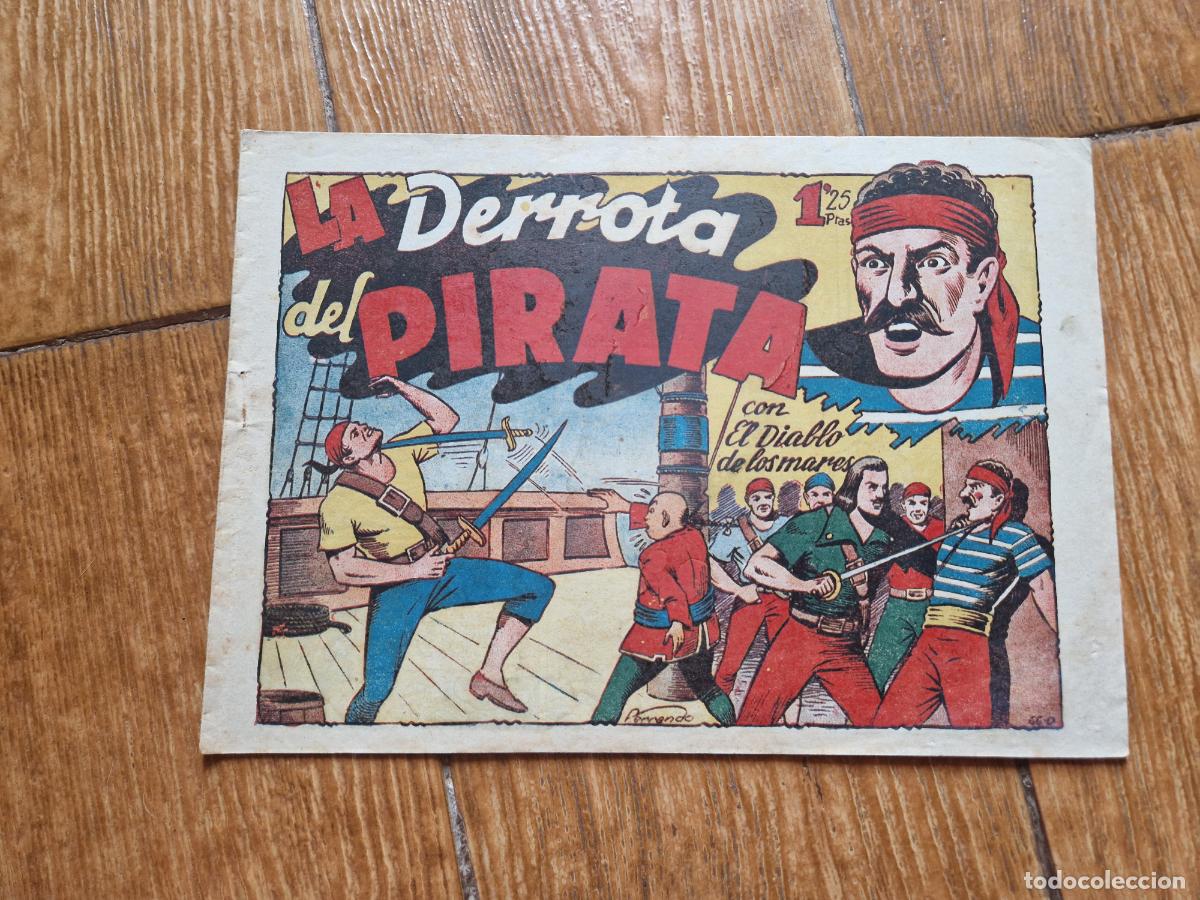 Tebeos: EL DIABLO DE LOS MARES N&ordm; 66 EDICIONES TORAY 1947 ORIGINAL - Foto 1