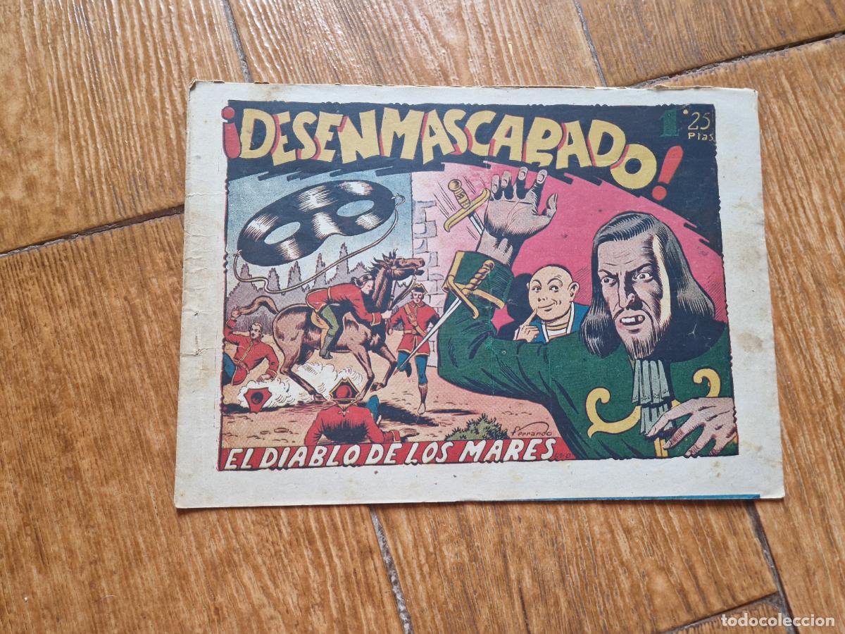 Tebeos: EL DIABLO DE LOS MARES N&ordm; 52 EDICIONES TORAY 1947 ORIGINAL - Foto 1