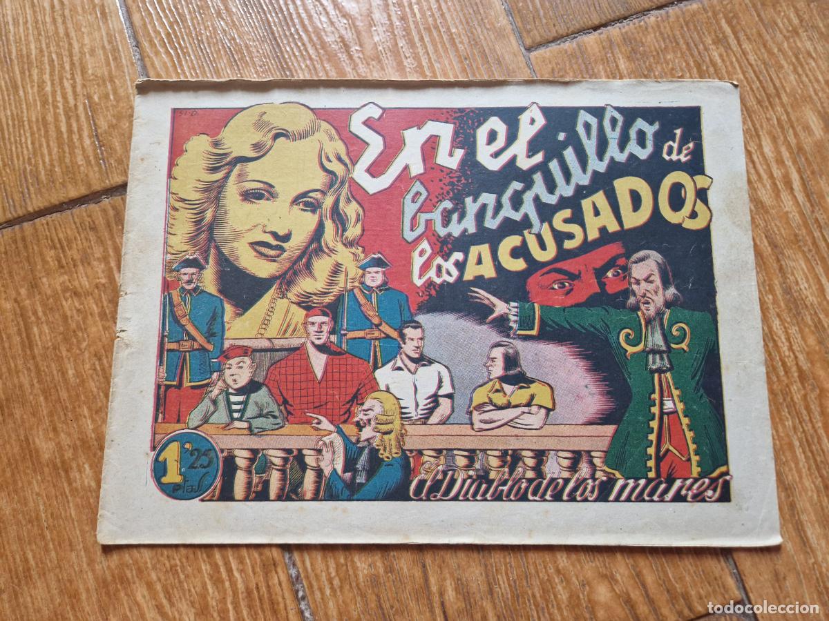 Tebeos: EL DIABLO DE LOS MARES N&ordm; 51 EDICIONES TORAY 1947 ORIGINAL - Foto 1