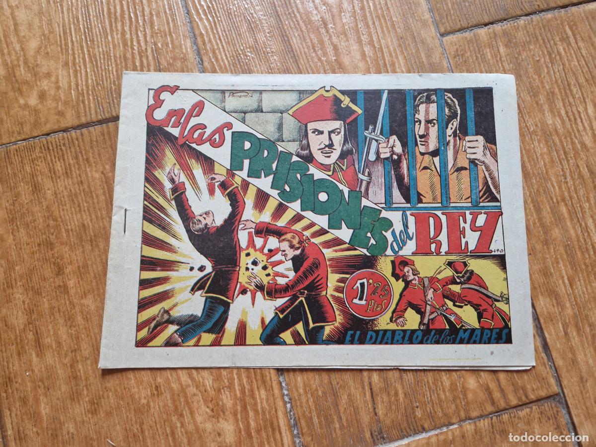 Tebeos: EL DIABLO DE LOS MARES N&ordm; 49 EDICIONES TORAY 1947 ORIGINAL - Foto 1