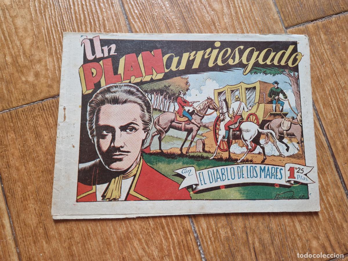 Tebeos: EL DIABLO DE LOS MARES N&ordm; 48 EDICIONES TORAY 1947 ORIGINAL - Foto 1