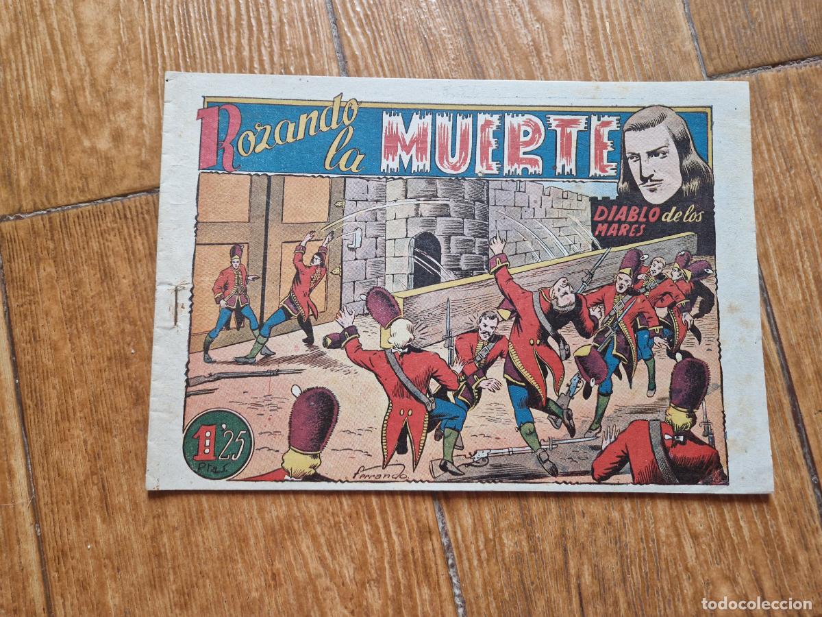Tebeos: EL DIABLO DE LOS MARES N&ordm; 46 EDICIONES TORAY 1947 ORIGINAL - Foto 1