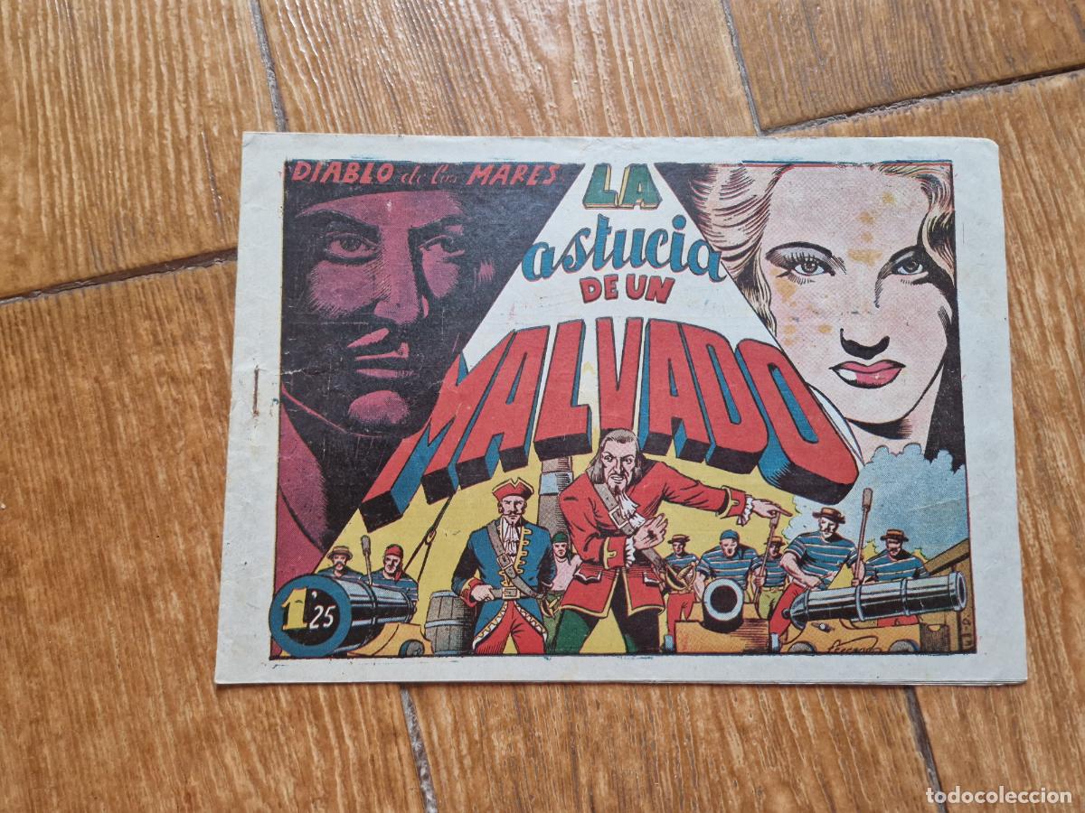 Tebeos: EL DIABLO DE LOS MARES N&ordm; 43 EDICIONES TORAY 1947 ORIGINAL - Foto 1