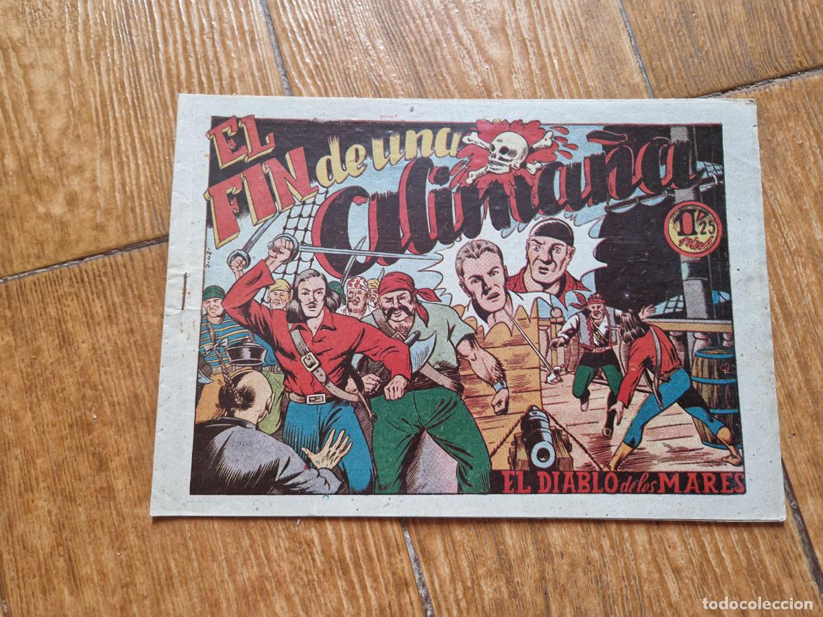 Tebeos: EL DIABLO DE LOS MARES N&ordm; 42 EDICIONES TORAY 1947 ORIGINAL - Foto 1