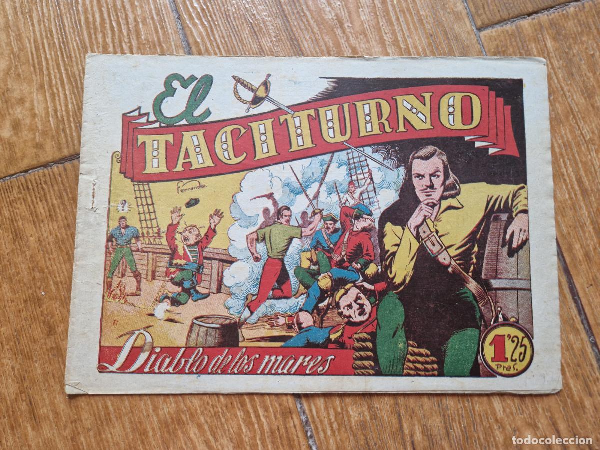 Tebeos: EL DIABLO DE LOS MARES N&ordm; 39 EDICIONES TORAY 1947 ORIGINAL - Foto 1