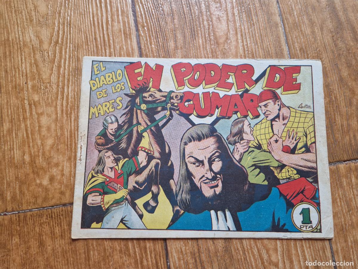 Tebeos: EL DIABLO DE LOS MARES N&ordm; 21 EDICIONES TORAY 1947 ORIGINAL - Foto 1