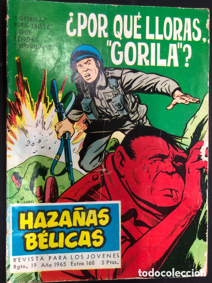 Tebeos: COMIC GORILA HAZA&Ntilde;AS BELICAS N&ordm; 168 EDITORIAL TORAY - Foto 1