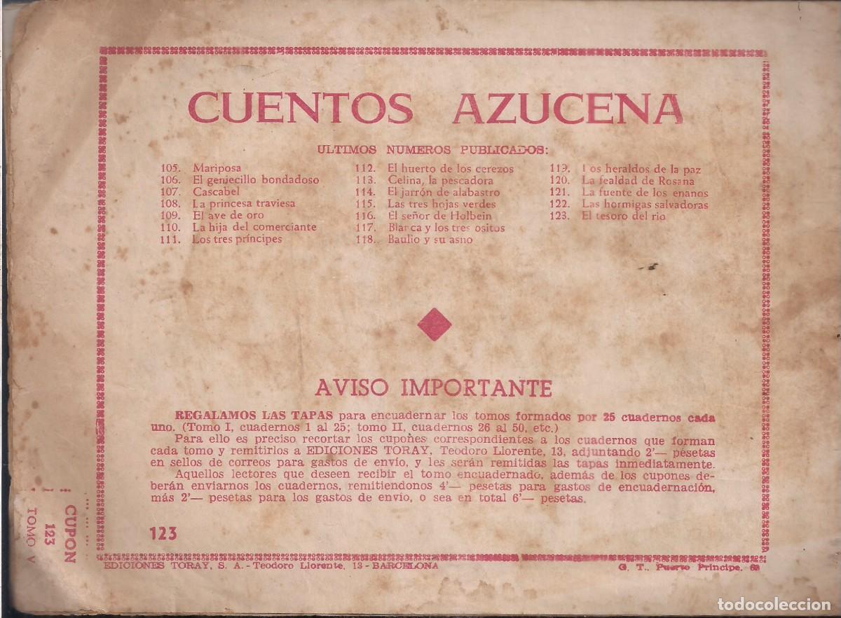 Tebeos: AZUCENA N&ordm; 123: EL TESORO DEL RIO - Foto 2