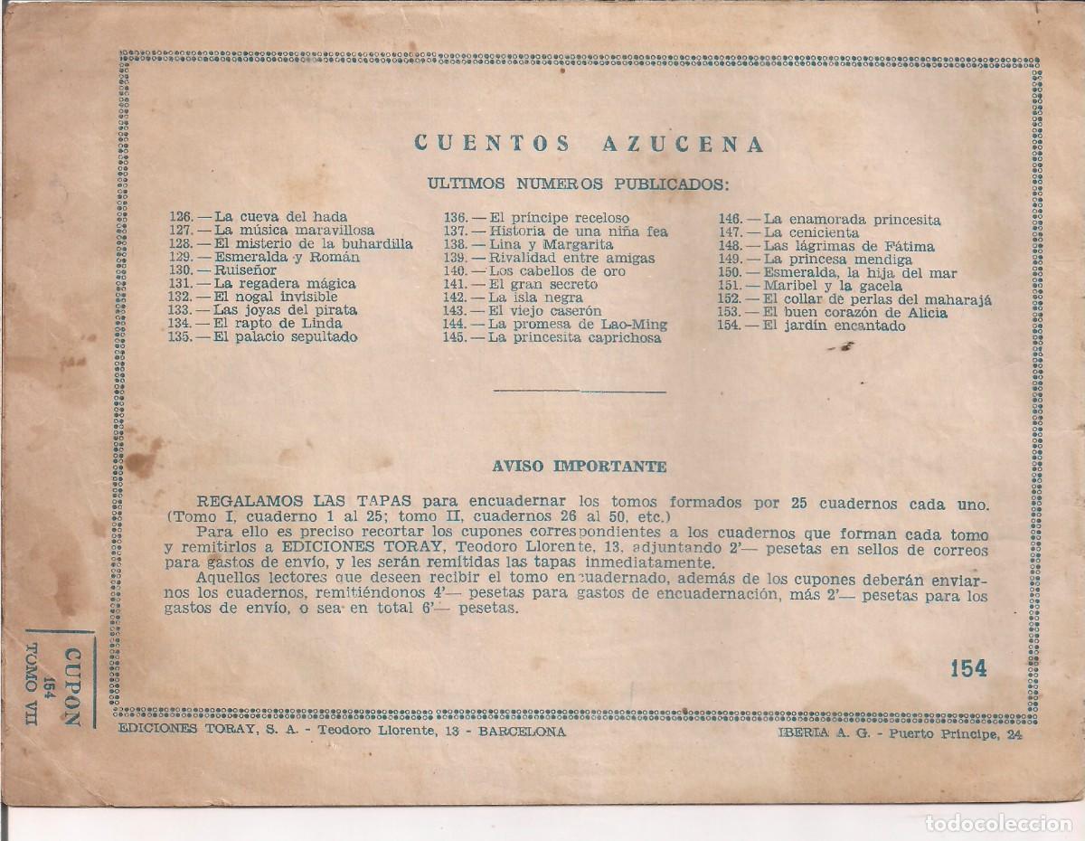 Tebeos: AZUCENA N&ordm; 154: EL JARD&Iacute;N ENCANTADO - Foto 2