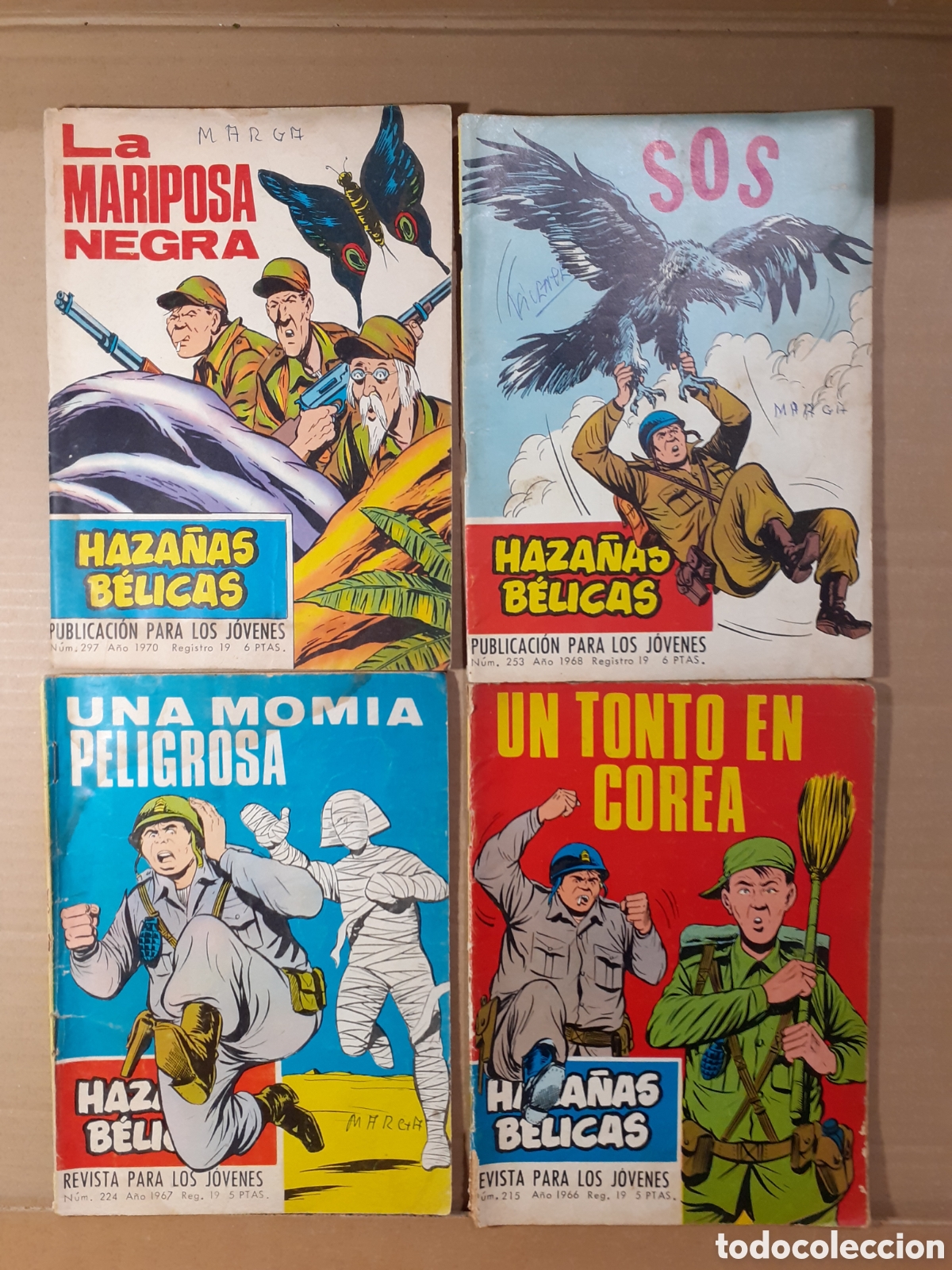 Tebeos: Haza&ntilde;as b&eacute;licas. Lote de 4 comic. - Foto 1