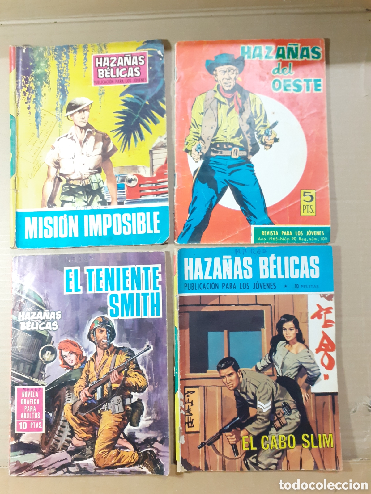 Tebeos: Haza&ntilde;as b&eacute;licas. Lote de 4 comic. - Foto 1