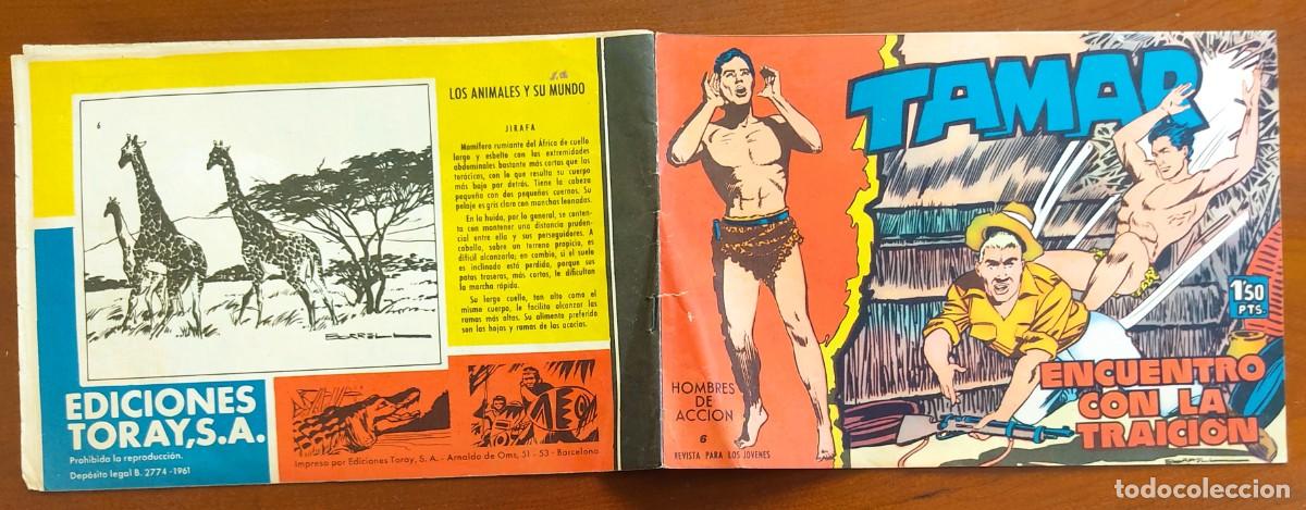 Tebeos: TAMAR N&ordm; 6 - EDICIONES TORAY A&Ntilde;O 1961 - ORIGINAL DE &Eacute;POCA - Foto 2