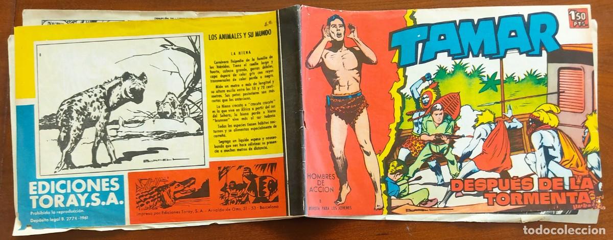 Tebeos: TAMAR N&ordm; 8 - EDICIONES TORAY A&Ntilde;O 1961 - ORIGINAL DE &Eacute;POCA - Foto 2