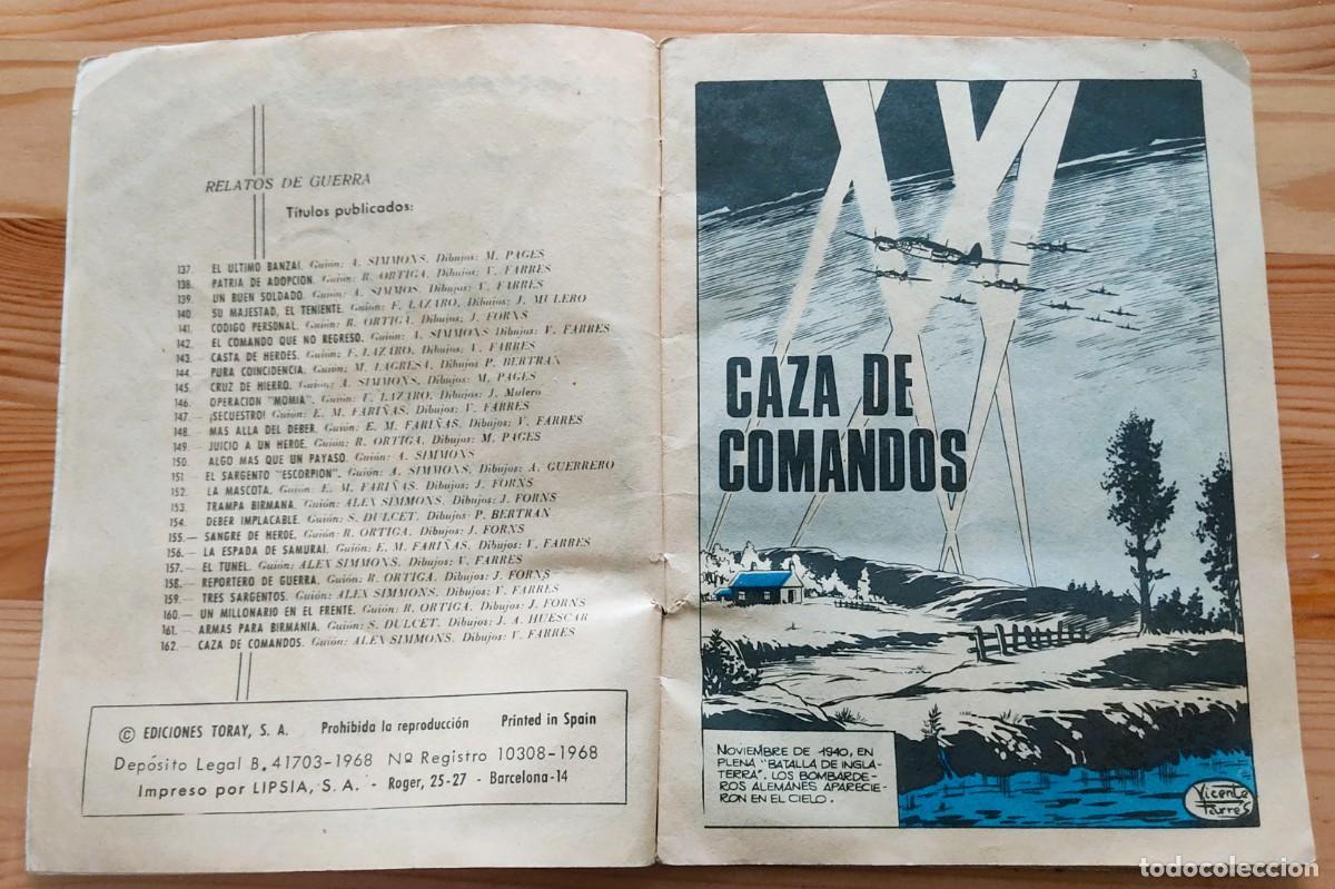 Tebeos: RELATOS DE GUERRA N&ordm; 162 - EDICIONES TORAY A&Ntilde;O 1968 - Foto 4