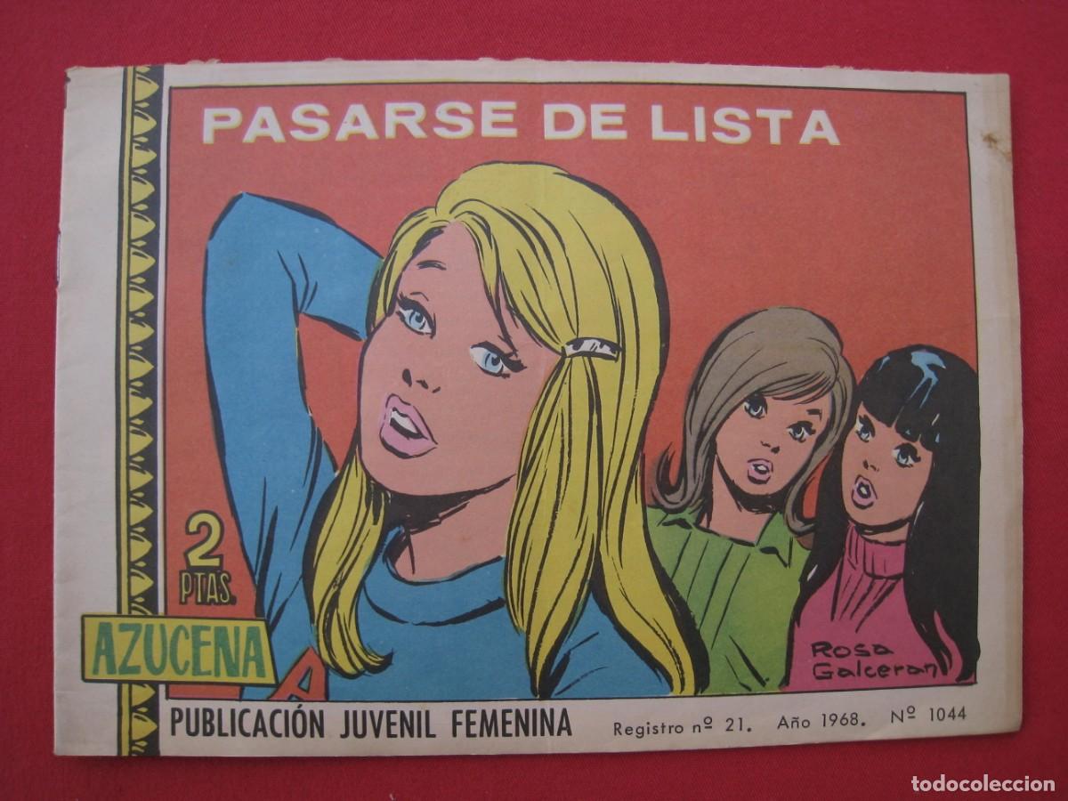 Tebeos: AZUCENA - N&ordm; 1044 - PASARSE DE LISTA - EDICIONES TORAY. - Foto 1