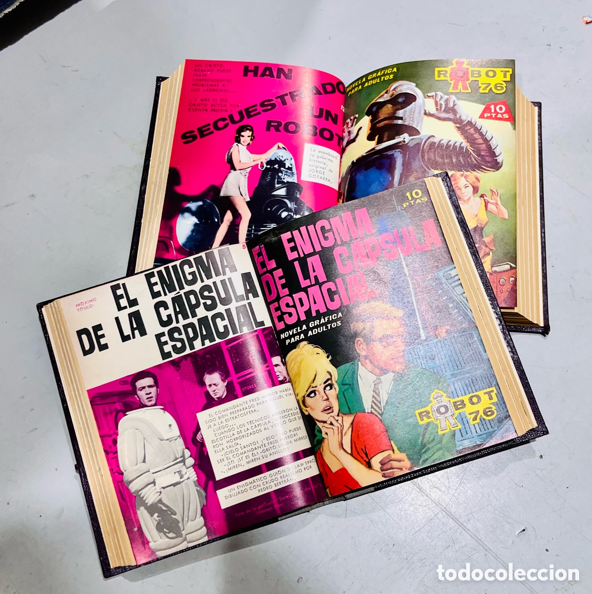 Tebeos: COLECCI&Oacute;N ROBOT 76, 16 N&Uacute;MEROS COMPLETA, (EDITORIAL TORAY), DOS TOMOS IMPECABLES!!! - Foto 1