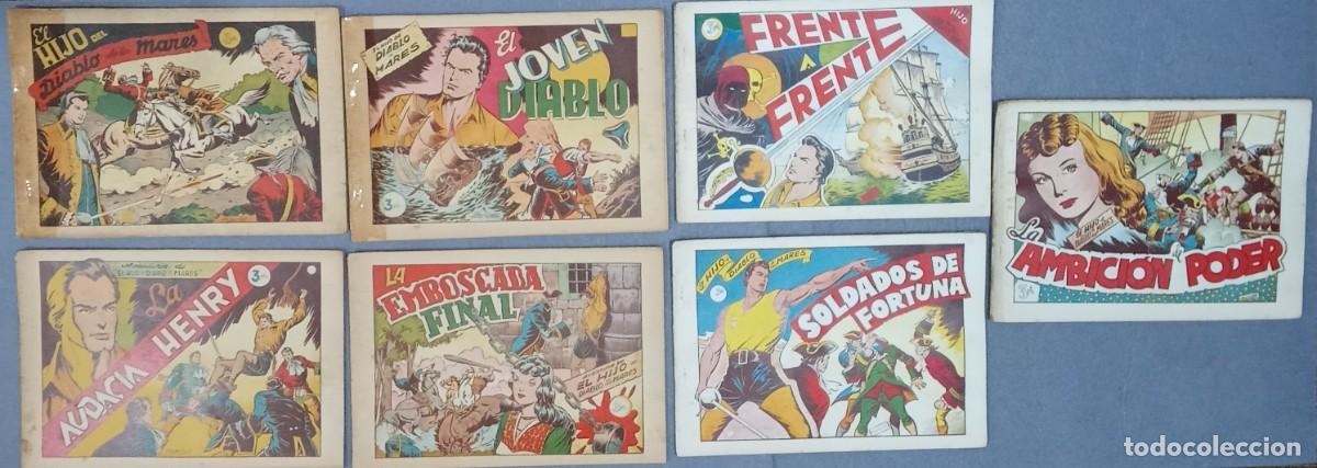 Tebeos: Colecci&oacute;n comic COMPLETA &rdquo;El hijo del diablo de los mares&rdquo; 7 n&uacute;meros. 1950 Ediciones Toray - Foto 1