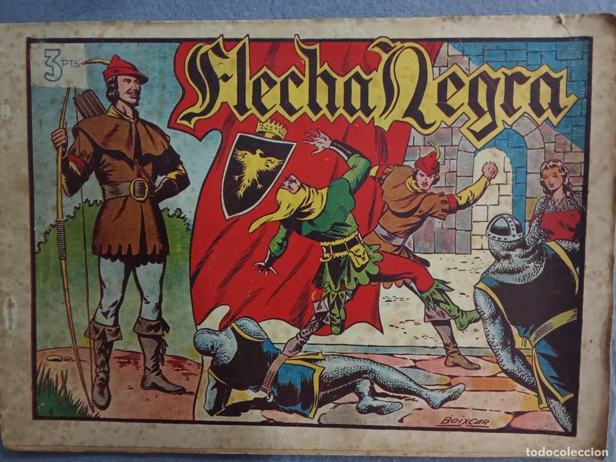Tebeos: Comic &rdquo;Flecha Negra&rdquo; COMPLETA. 8 n&uacute;meros, a&ntilde;o 1950 Ed. Toray - Foto 1