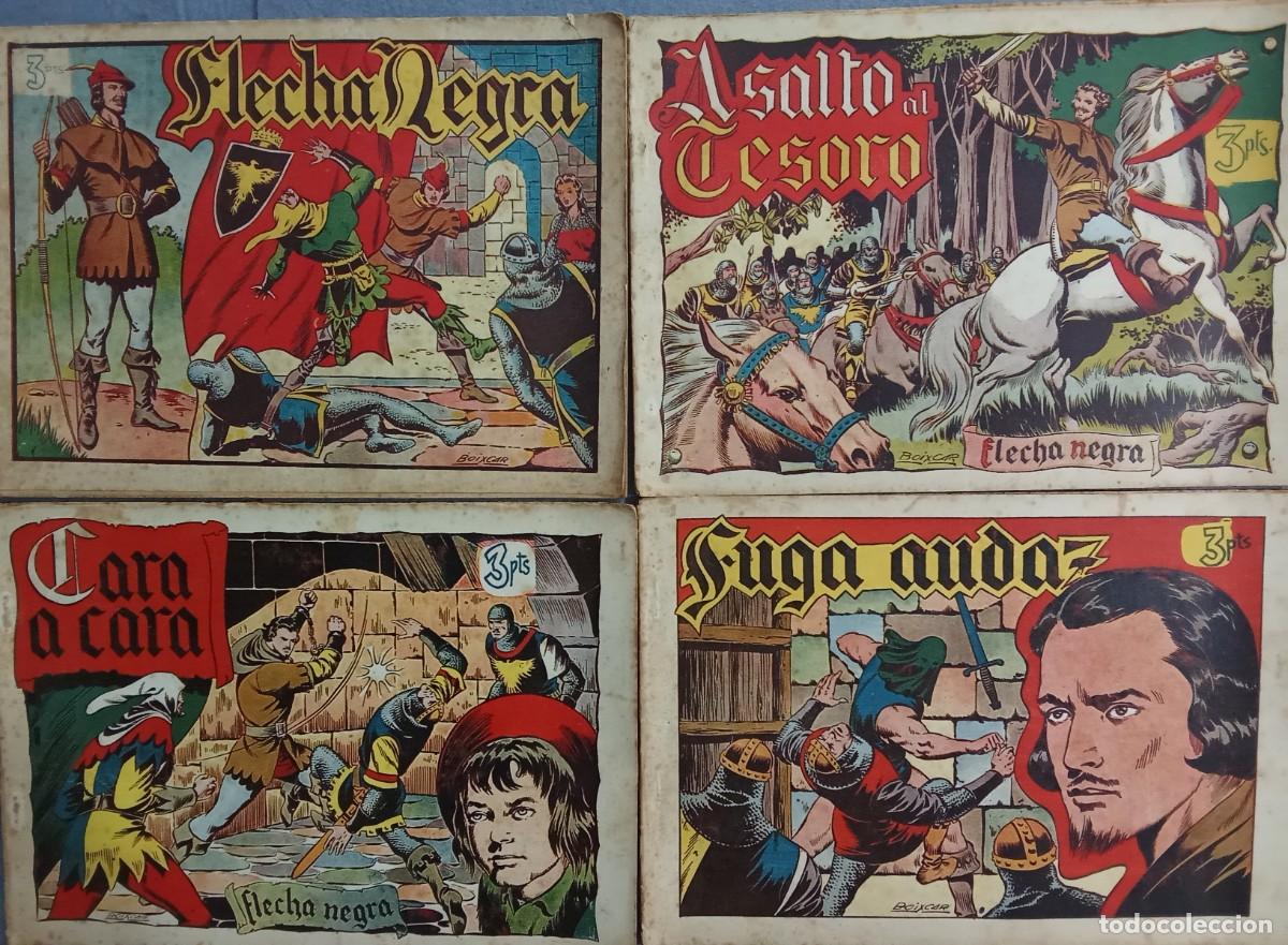 Tebeos: Comic &rdquo;Flecha Negra&rdquo; COMPLETA. 8 n&uacute;meros, a&ntilde;o 1950 Ed. Toray - Foto 4