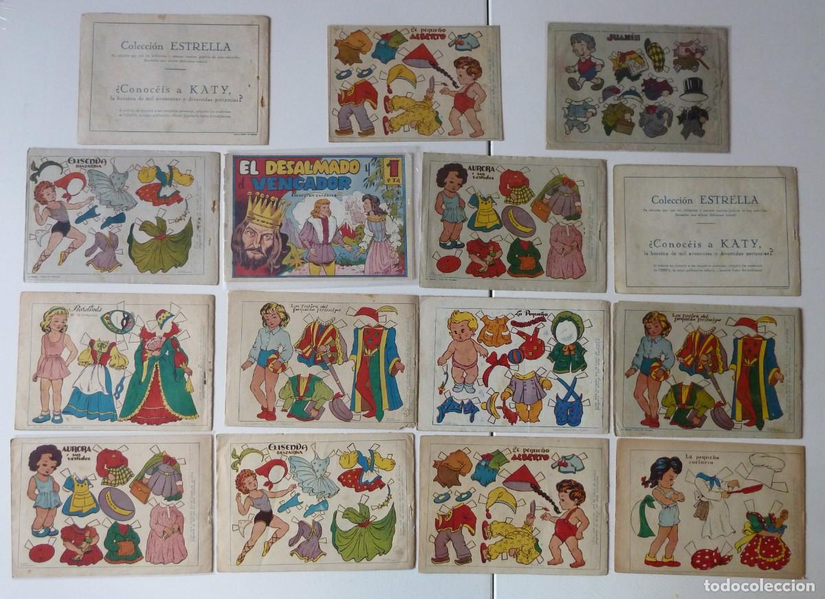 Giornalini: COLECCI&Oacute;N ESTRELLA,A&Ntilde;OS 40, LOTE 15 CUENTOS DE HADAS TORAY ,RECORTABLES DE ROSA GALCER&Aacute;N