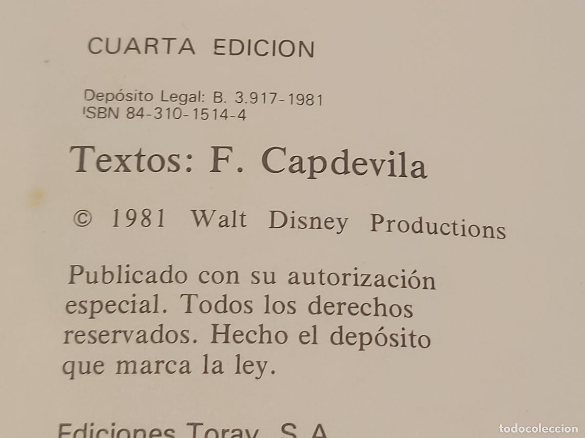 Tebeos: MINI DISNEY / TOMO 3 / 4&ordf; EDICI&Oacute;N / EDICIONES TORAY-1981 / USO DE LA &Eacute;POCA - Foto 2
