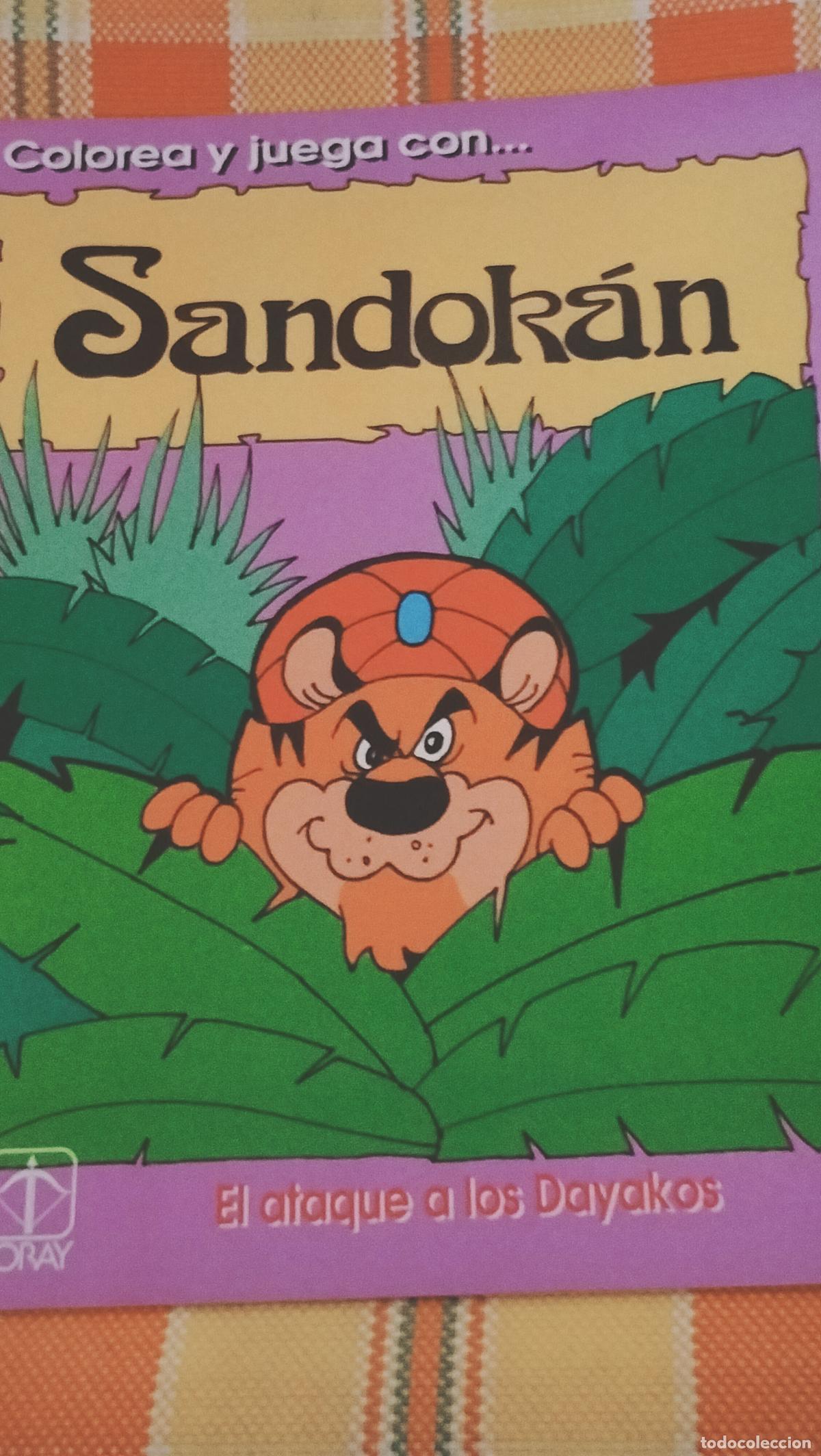 Tebeos: ANTIGUO CUADERNO DE COLOREAR SANDOKAN - Foto 1