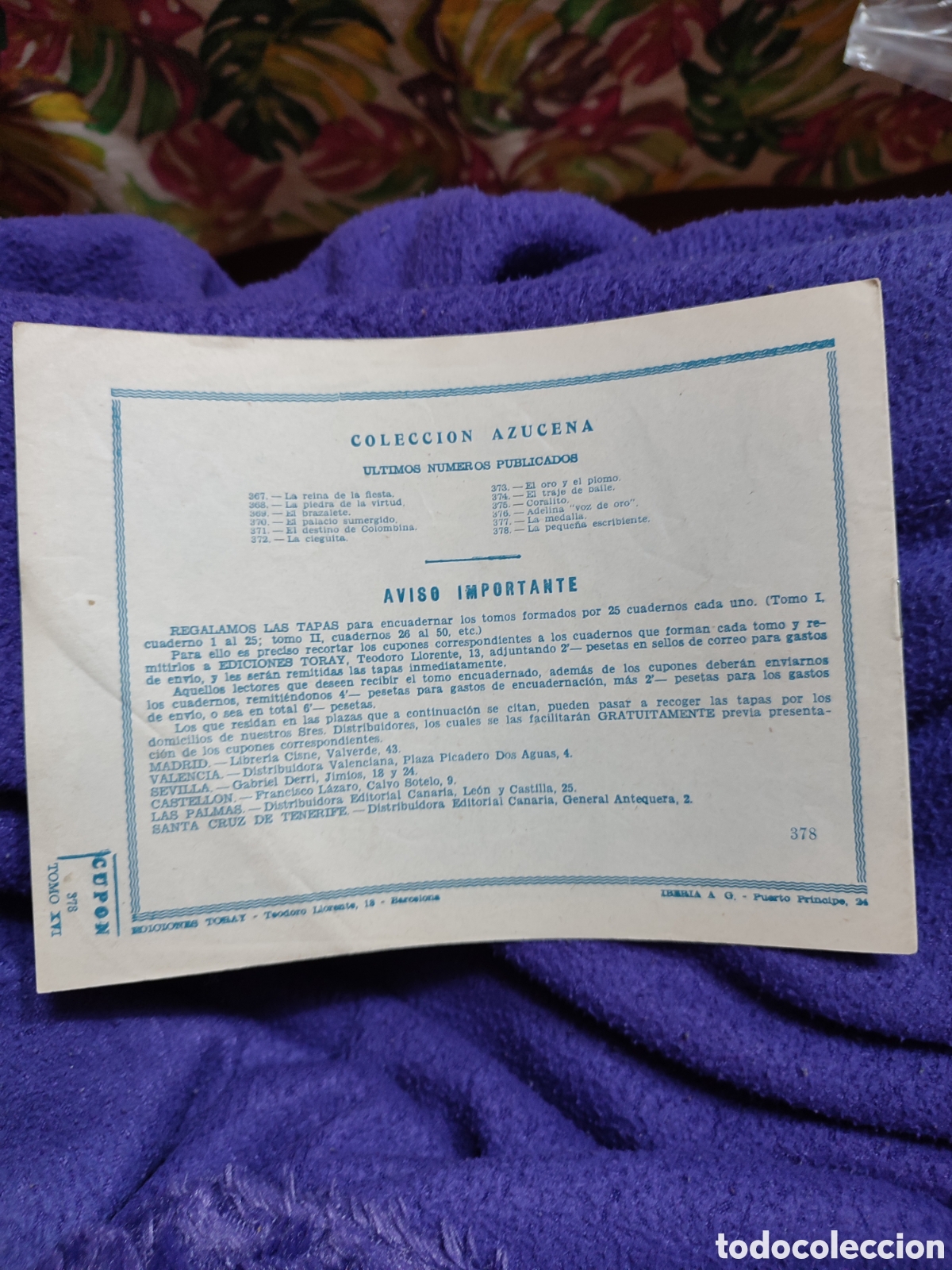 Tebeos: Azucena Toray n&uacute;m 378 - Foto 2
